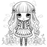 coloriage kawaii photo