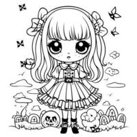 coloriage kawaii photo