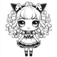 coloriage kawaii photo