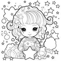 coloriage kawaii photo