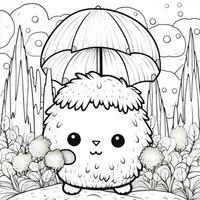 coloriage kawaii photo