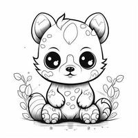 coloriage kawaii photo