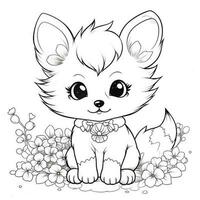 coloriage kawaii photo