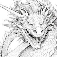 dragon coloration pages pour adultes photo