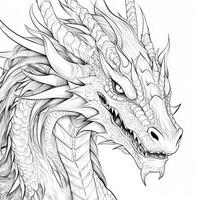 dragon coloration pages pour adultes photo