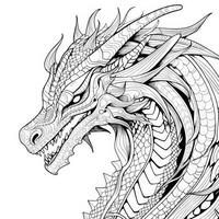 dragon coloration pages pour adultes photo