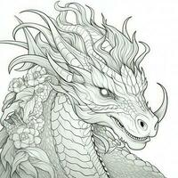 dragon coloration pages pour adultes photo