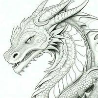 dragon coloration pages pour adultes photo