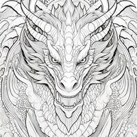 dragon coloration pages pour adultes photo