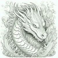 dragon coloration pages pour adultes photo