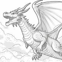 dragon coloration pages pour adultes photo