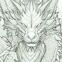 dragon coloration pages pour adultes photo