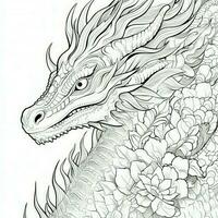 dragon coloration pages pour adultes photo