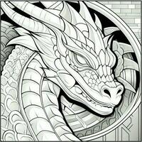 dragon coloration pages pour adultes photo