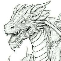 dragon coloration pages pour adultes photo