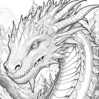 dragon coloration pages pour adultes photo