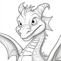dragon coloration pages pour des gamins photo