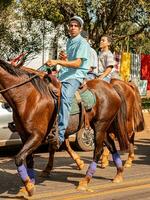 apore, goias, Brésil - 05 07 2023 à cheval équitation un événement ouvert à le Publique photo