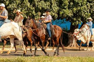 apore, goias, Brésil - 05 07 2023 à cheval équitation un événement ouvert à le Publique photo