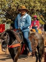 apore, goias, Brésil - 05 07 2023 à cheval équitation un événement ouvert à le Publique photo