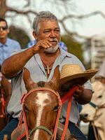 apore, goias, Brésil - 05 07 2023 à cheval équitation un événement ouvert à le Publique photo