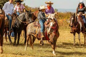 apore, goias, Brésil - 05 07 2023 à cheval équitation un événement ouvert à le Publique photo