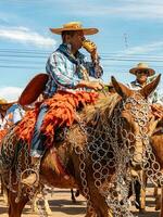 apore, goias, Brésil - 05 07 2023 à cheval équitation un événement ouvert à le Publique photo