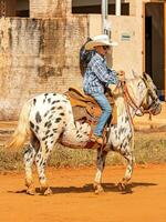 apore, goias, Brésil - 05 07 2023 à cheval équitation un événement ouvert à le Publique photo