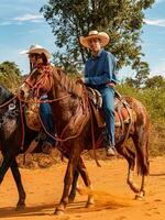 apore, goias, Brésil - 05 07 2023 à cheval équitation un événement ouvert à le Publique photo