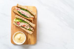 sandwich au thon maison photo