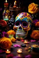 dia de muertos vacances Contexte photo