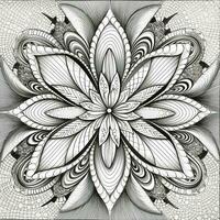 fleur coloration pages mandala style photo