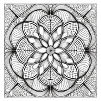 fleur coloration pages mandala style photo