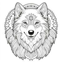 coloriage chien mandala photo