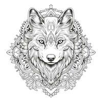 coloriage chien mandala photo