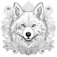 coloriage chien mandala photo