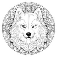 coloriage chien mandala photo