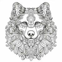 coloriage chien mandala photo