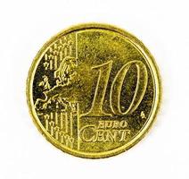 Pièce de 10 centimes d'euro recto photo