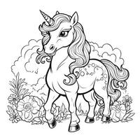 coloriages de licorne pour les enfants photo