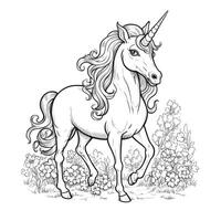 coloriages de licorne pour les enfants photo