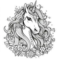 coloriages de licorne pour les enfants photo