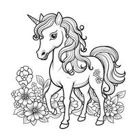 coloriages de licorne pour les enfants photo