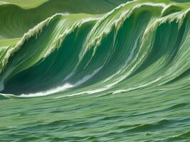 mer plage vert l'eau vagues illustration photo