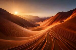 mystérieux d'or nébuleuse tourbillonne dans antilope canyon photo