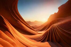 mystérieux d'or nébuleuse tourbillonne dans antilope canyon photo