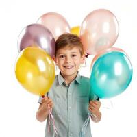 anniversaire fille avec des ballons photo