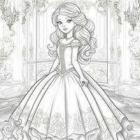 princesse coloriage photo