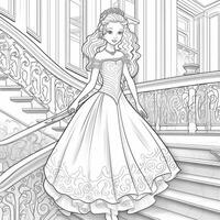 princesse coloriage photo