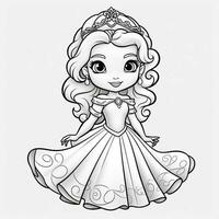 princesse coloriage photo